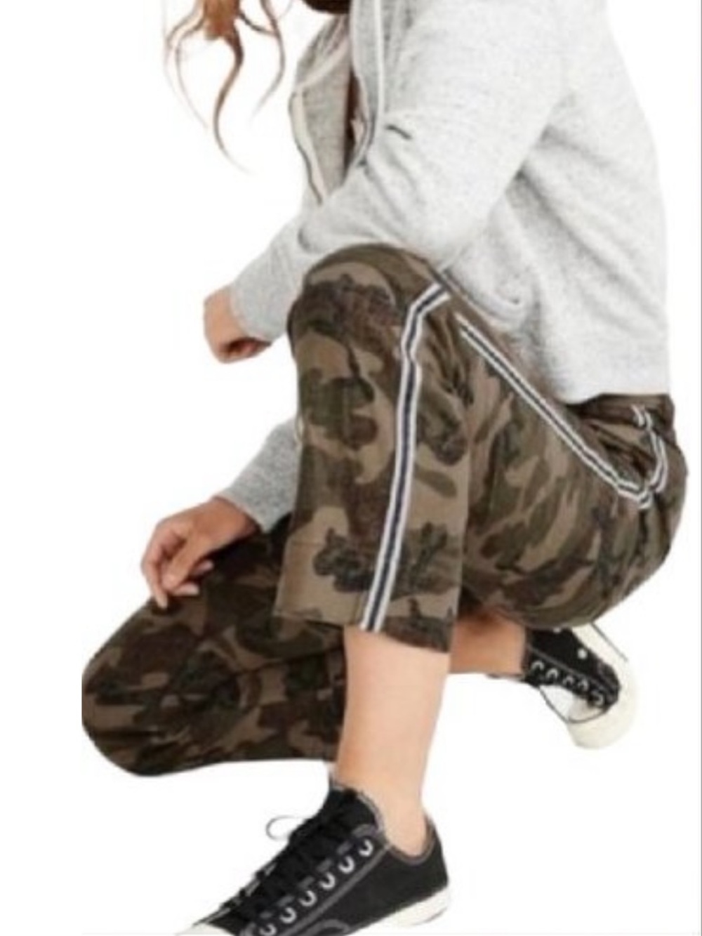 Abercrombie & Fitch Annie High Rise Camo Ankle Pants Womens 0 25 R 100% Cotton